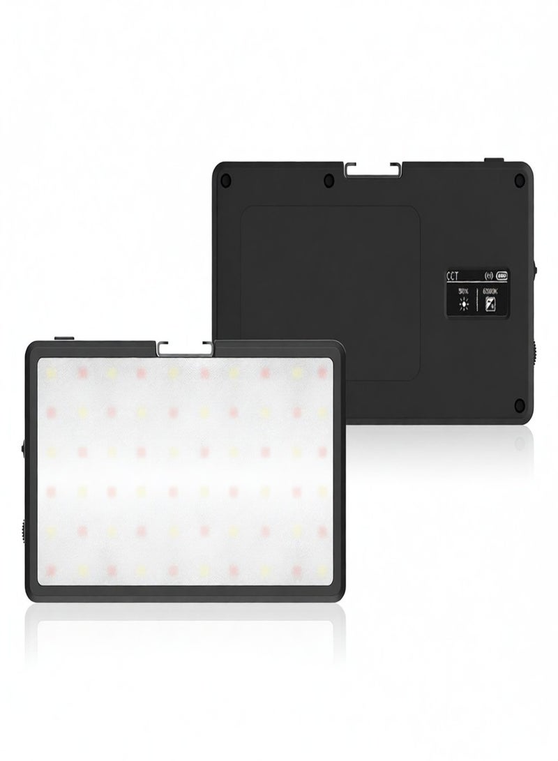  COLBOR COLBOR PL8R Pocket RGB Video Light 2700K-6500K Photography LED Fill Light Panel Dimmable 37 Scene Lighting Effects Built-in Battery with Cold Shoe Mount Magetic Backside APP Control - Image 1